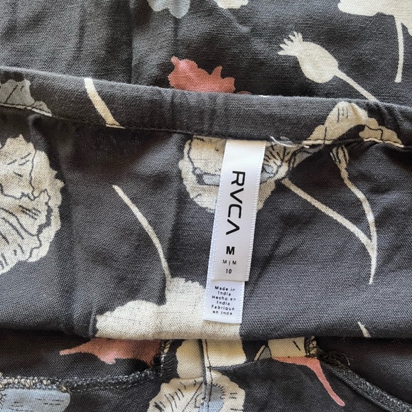 NWOT RVCA Floral Halter Mini Dress Sz M - Picture 5 of 6